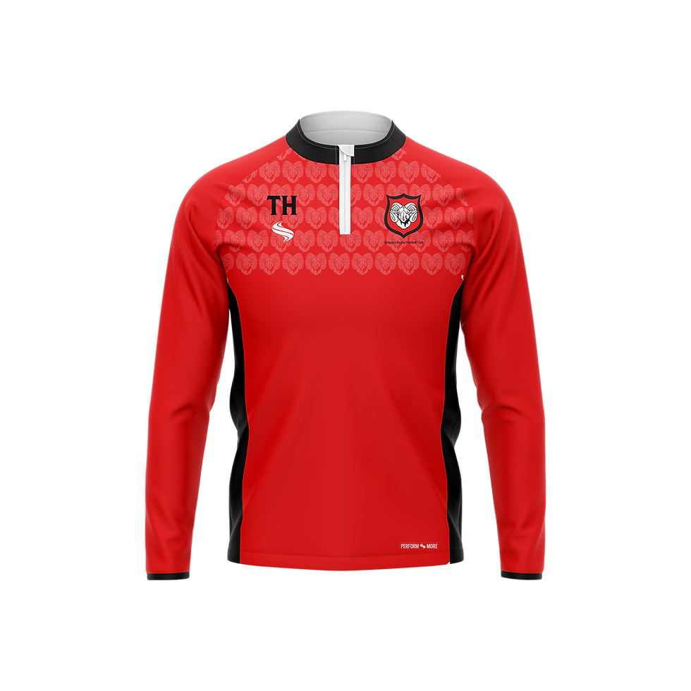 Sheppey - Red Performance 1/4 Zip Top