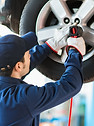 Mechanic Fixing Car