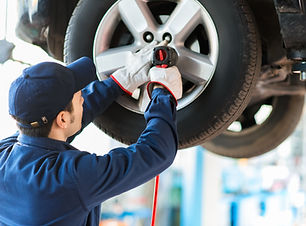 Mechanic Fixing Car