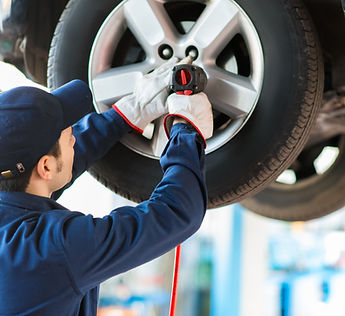 Mechanic Fixing Car