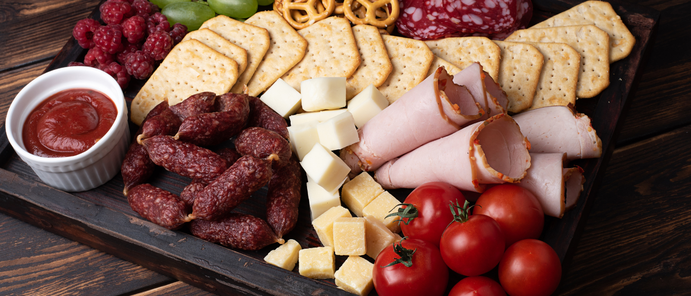 Arranged Food and Objects