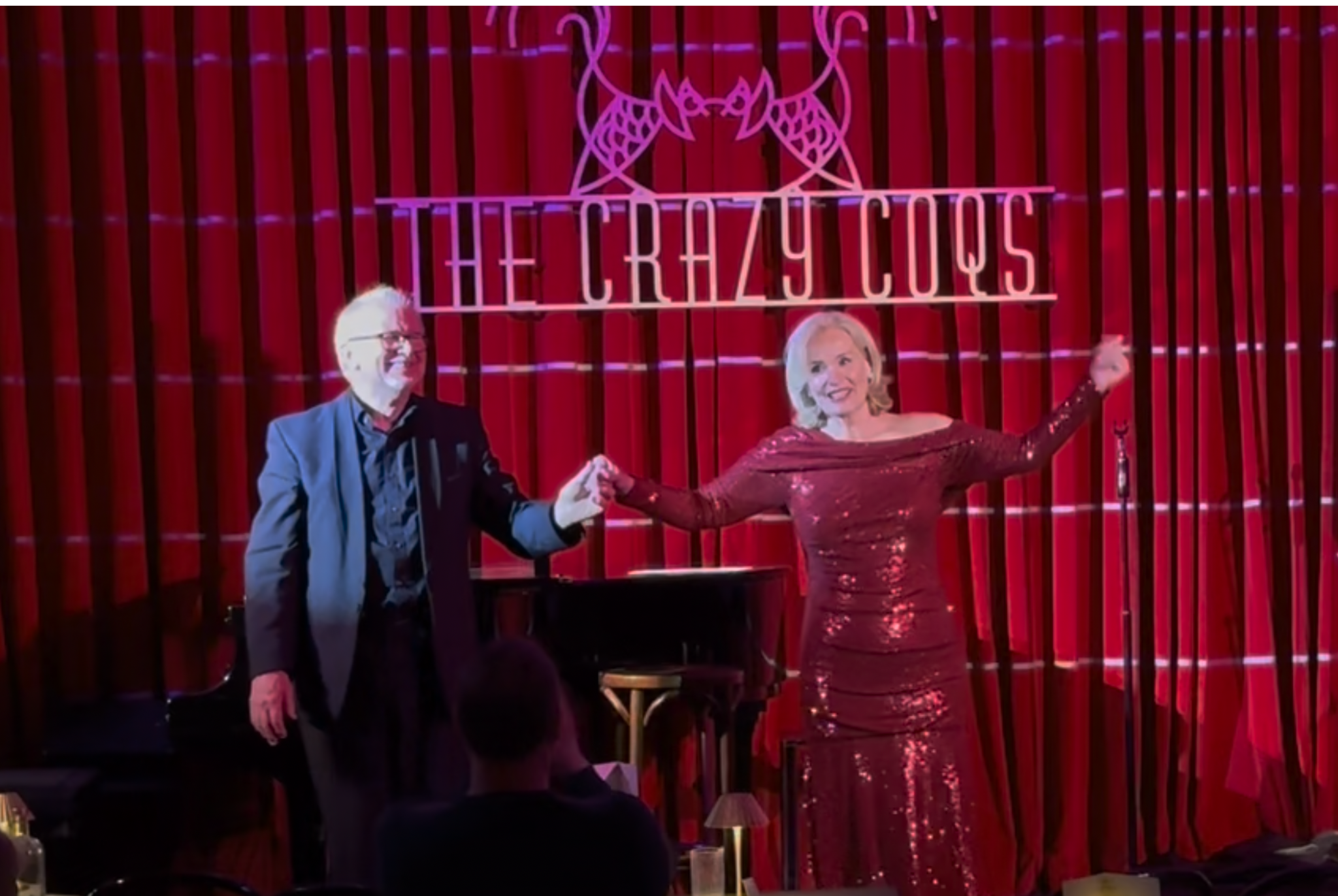 Nicky Gayner and Tom Wakeley performing at The Crazy Coqs
