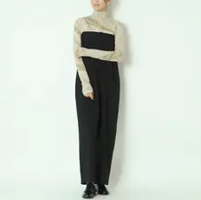 Herenciaショルダーストラップベアオーバーオール　H825102