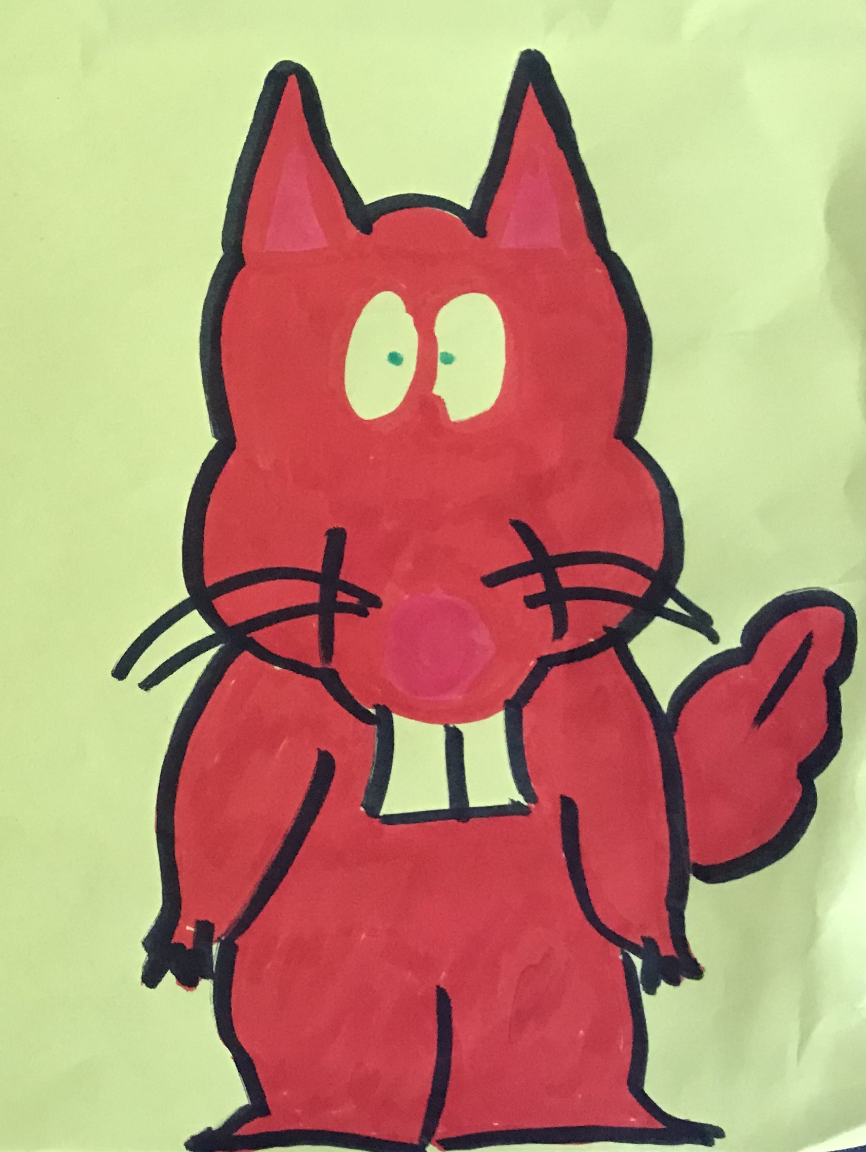 Where are my nuts squirrel drawing artwork art marker sketch cartoon comic kawaii cute