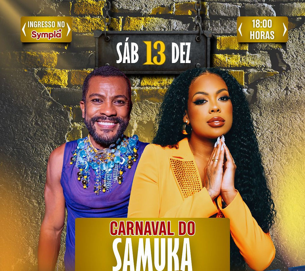 Neste sábado (13), acontece a 2ª Edição do Carnaval do Samuka no Casarão do Firmino com show da Cantora Marvvila