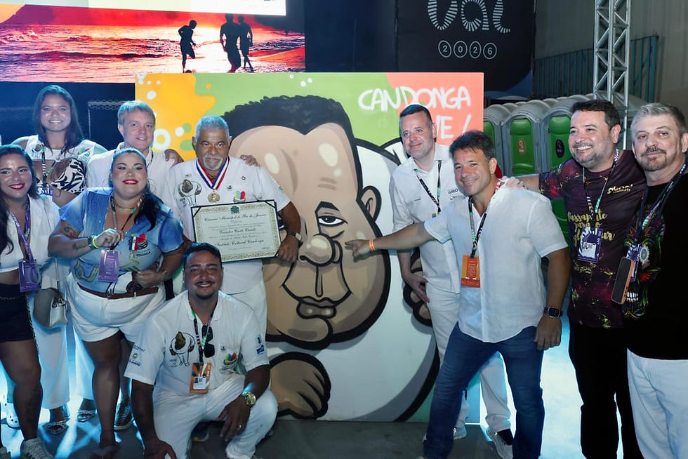 Instituto Cultural Candonga recebe maior honraria da Câmara Municipal do Rio na Sapucaí