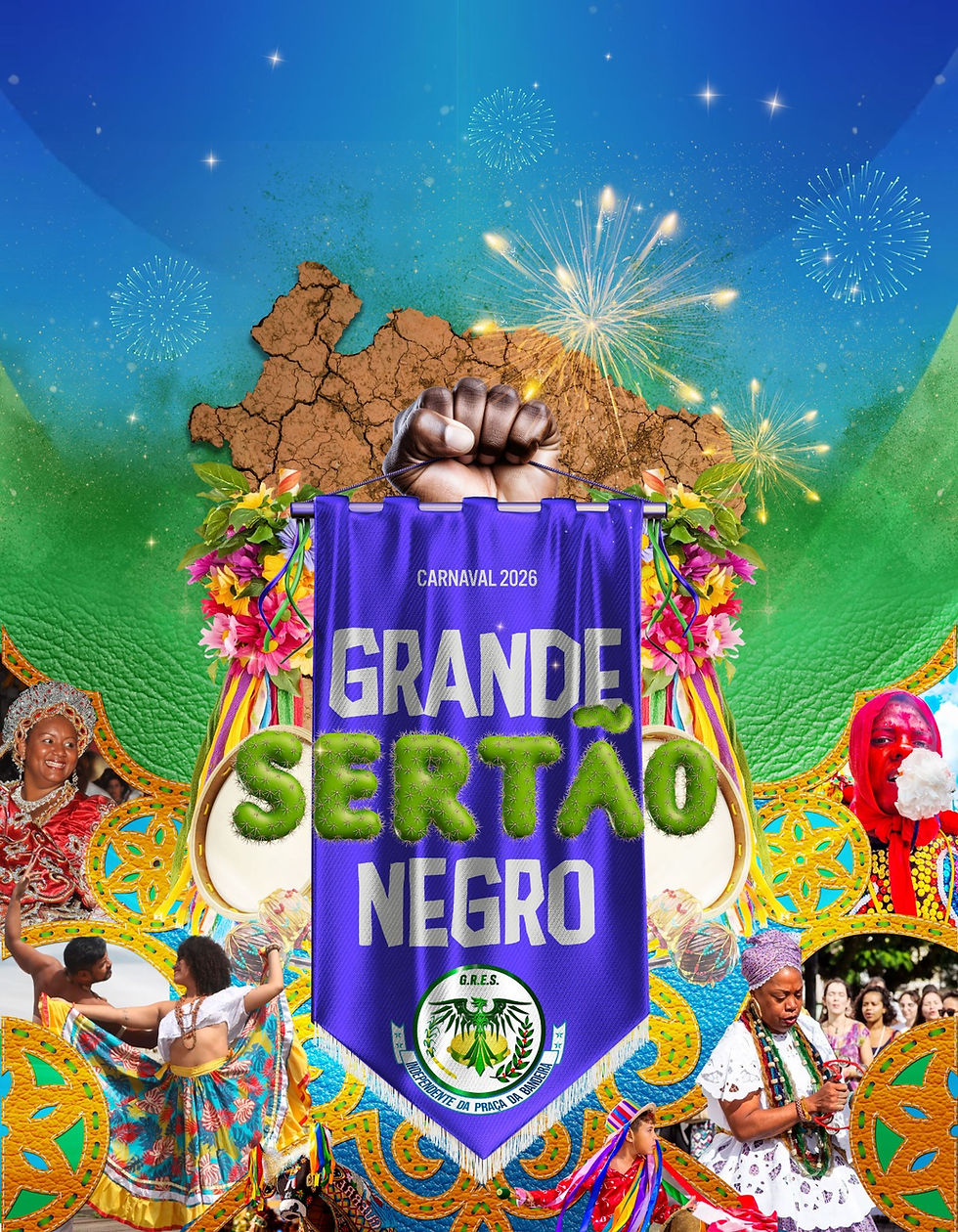 “Grande Sertão Negro” é o enredo da Independente da Praça da Bandeira para o Carnaval de 2026