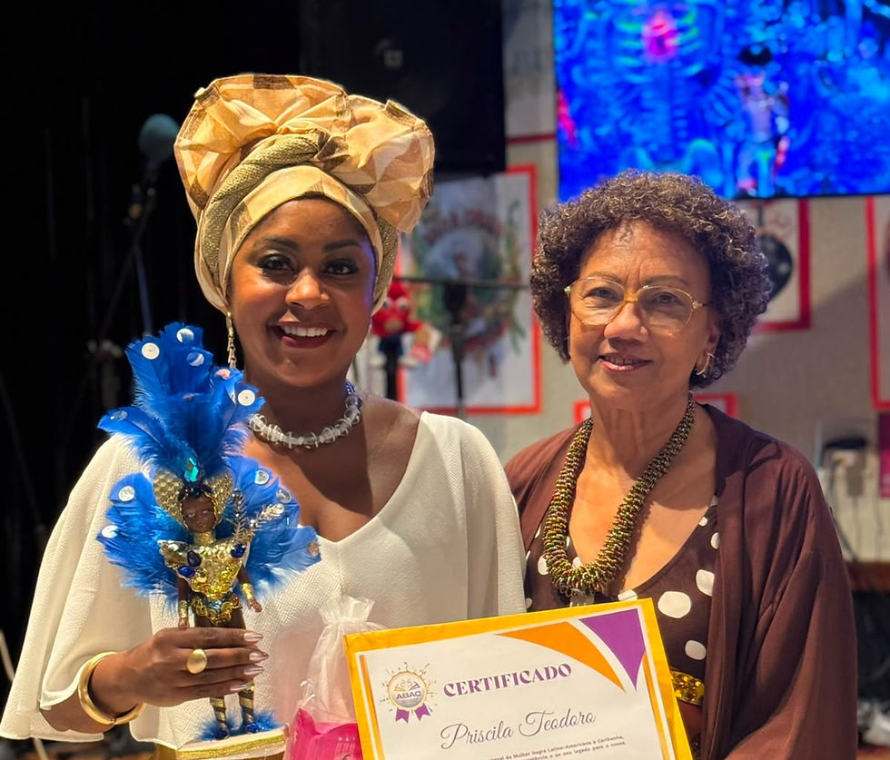 Academia Brasileira de Artes Carnavalescas celebra mulheres negras com tarde de homenagens, cultura e empoderamento