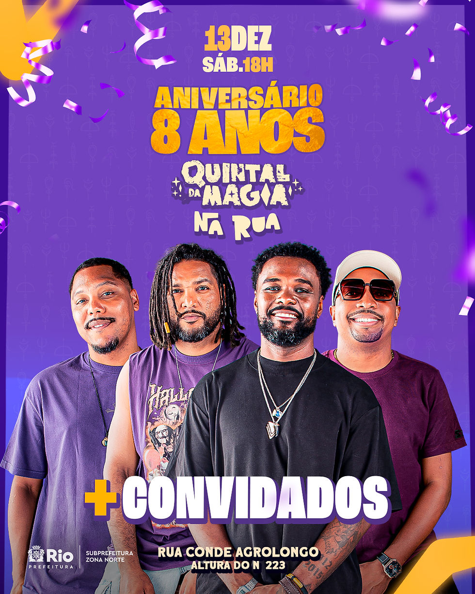 Samba 0800 para festejar 8 anos do grupo Quintal da Magia