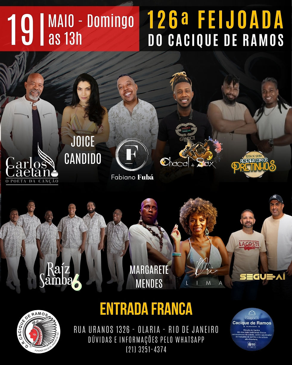 cantores da feijoada do Cacique de Ramos maio25