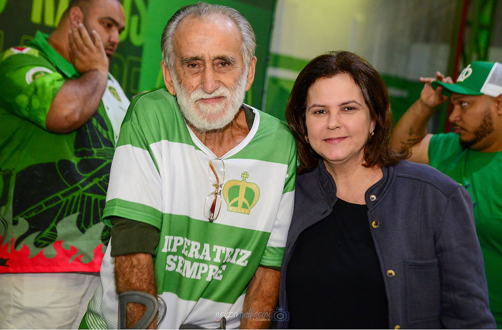 Imperatriz homenageia Guga, maior vencedor de sambas da história da escola em noite de eliminatórias