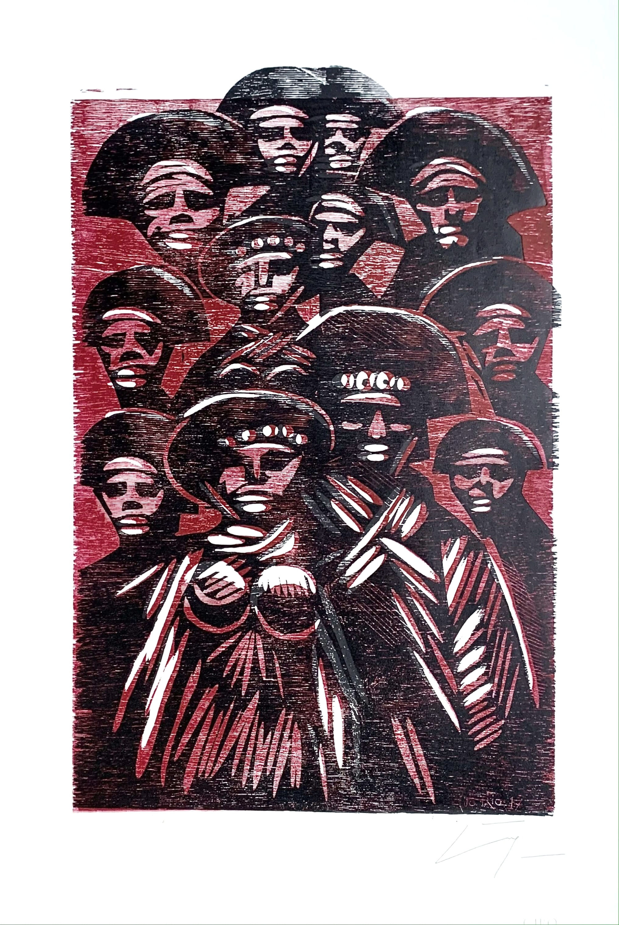 xilogravura cangaço sertão nordestino cariri da paraiba xilo arte brasileira Brazilian woodcut grabado brasileño cangaceiro