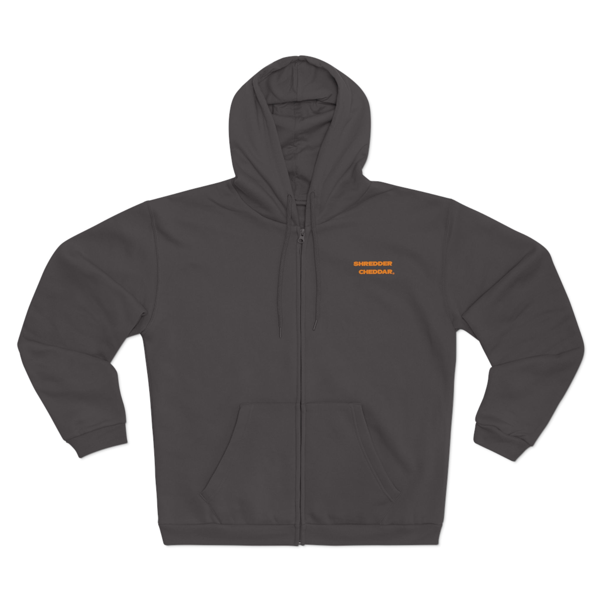 Shredder Cheddar Zip Hoodie - "Shredder Cheddar" Graphic Zip-Up