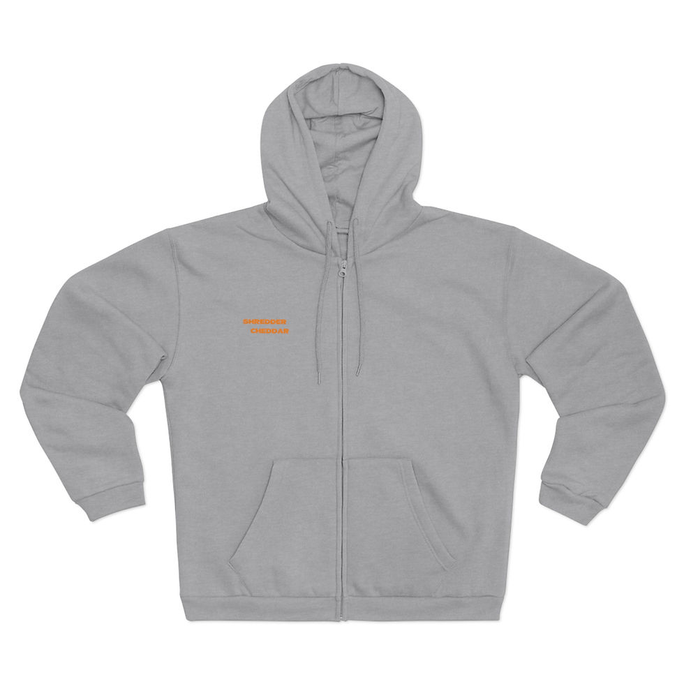 Thumbnail: Shredder Cheddar Zip Hoodie - "Shredder Cheddar" Graphic Zip-Up