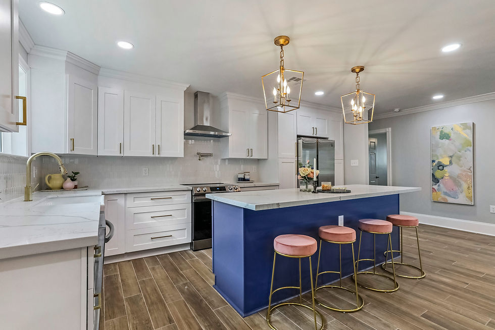 Kitchen and Island LA
