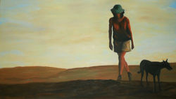 Autoportraits ou la chienne noire et la femme qui marche, 2003