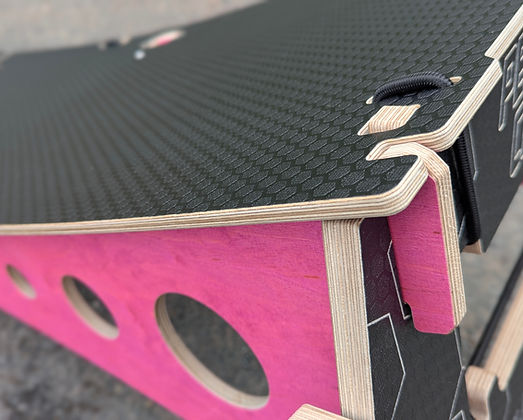 Pink Ramp Model Modular Jump Ramp - Black Hex and Pink | PedalCrue.co.uk