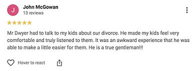 Dwyer Google Review