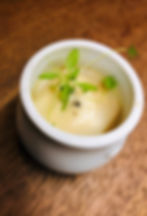Celeriac purée, cashew nuts, truffle essence