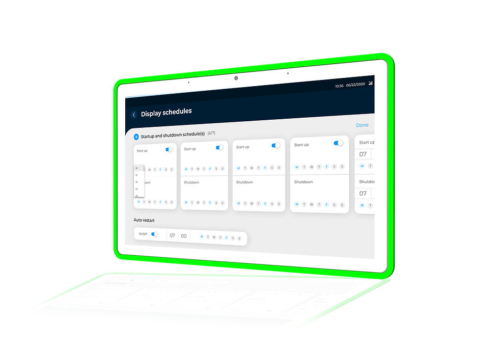 15.6-inch meeting room touchscreen display (white)