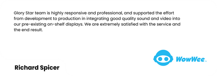 Glory Star Customer feedback