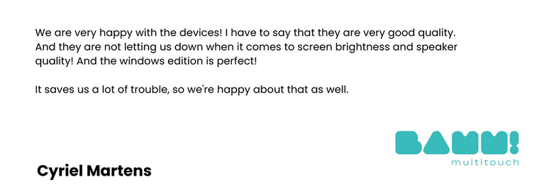 Glorystar touchscreen customer feedback