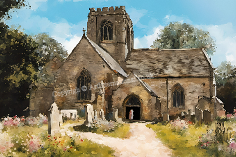 St.Denelms Church Minster Lovel - For Sale