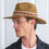 Thumbnail: WIDE BRIM FELT FEDORA WITH ETHNIC BRAID - CAMEL