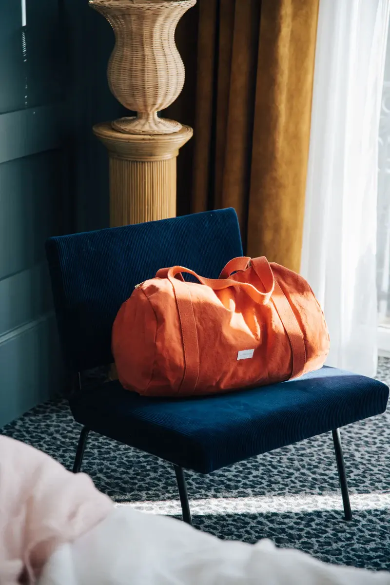 Thumbnail: Bowling Bag Organic Cotton - Flamboyant Orange