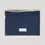 Thumbnail: Large Pouch in Organic Cotton - Horizon Blue