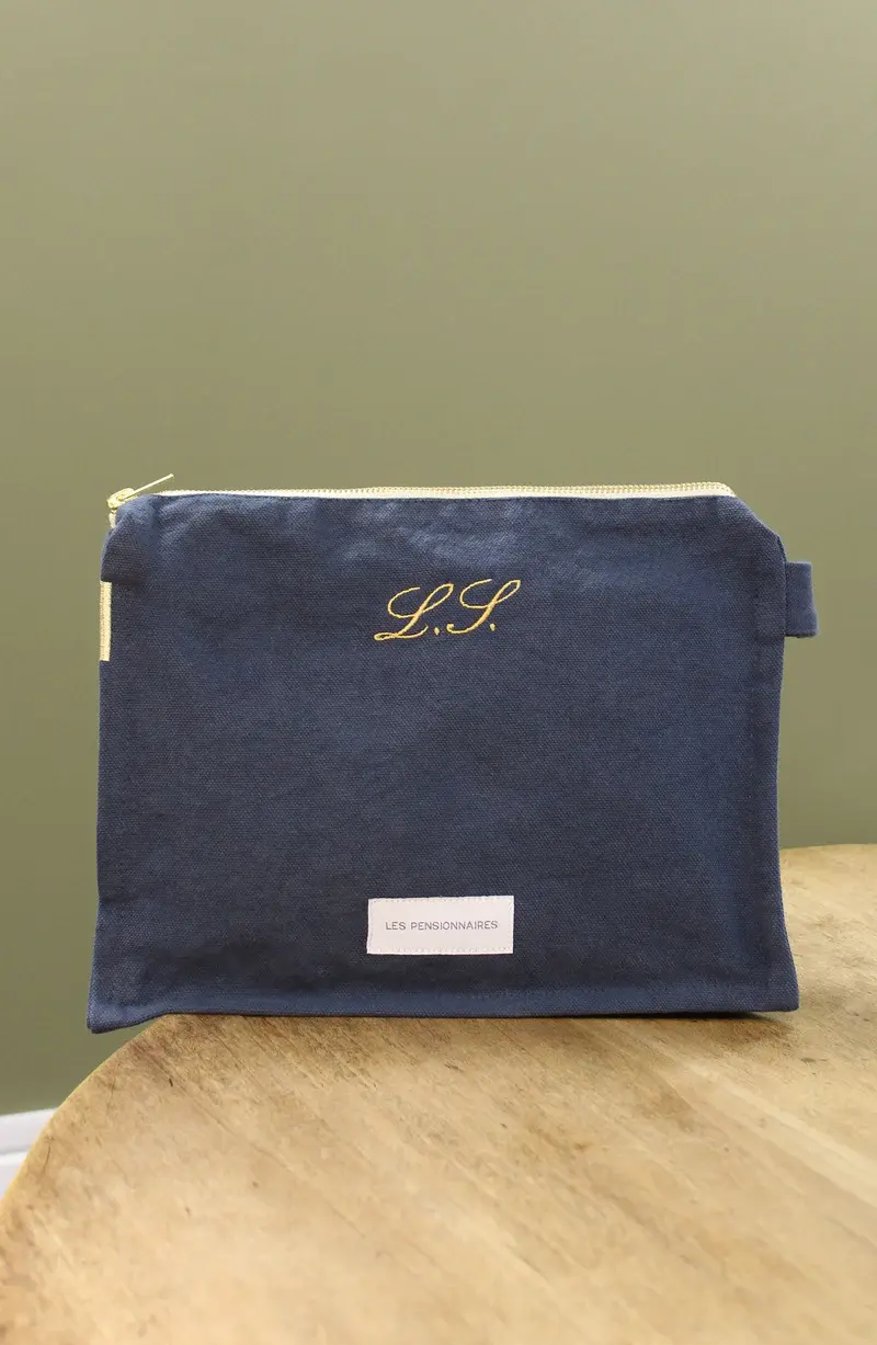 Thumbnail: Toiletry Bag Organic Cotton - Stormy Blue