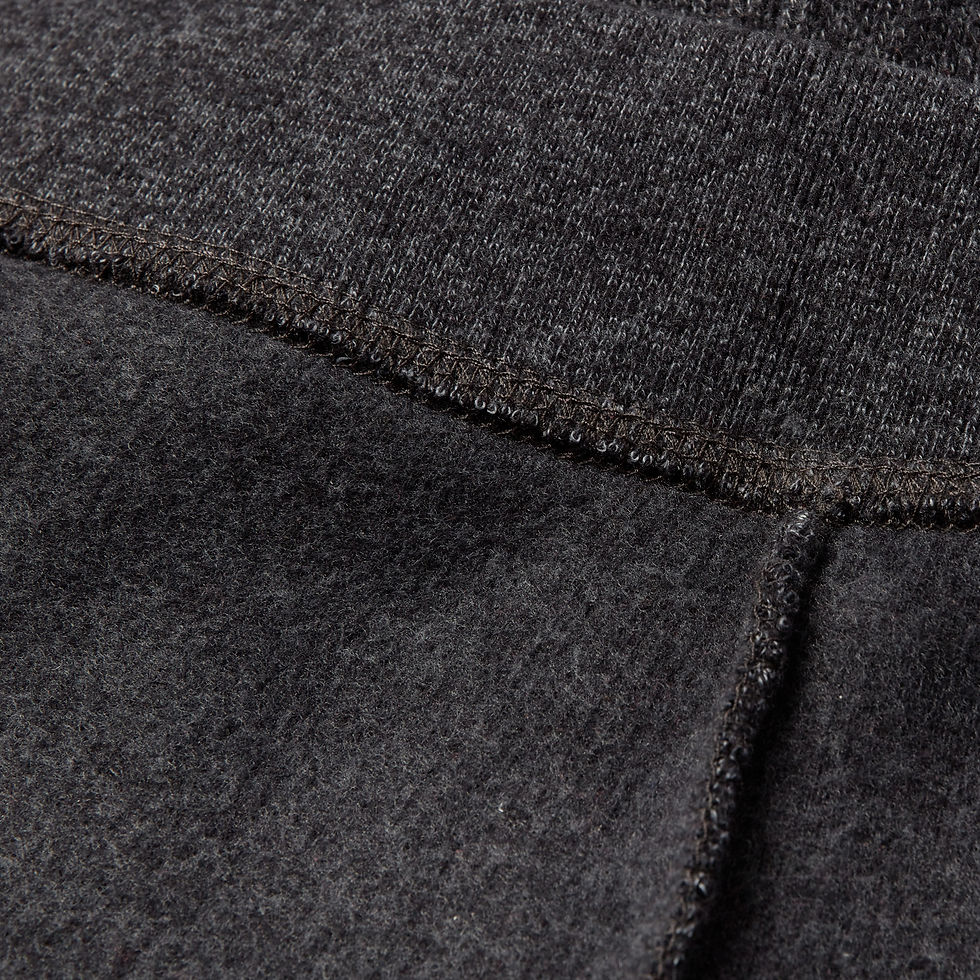 Thumbnail: TRIEUX Anthracite 1/4 zip sweatshirt