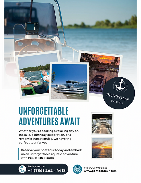 Teal and White Modern Boat Rental Services Flyer.PNG