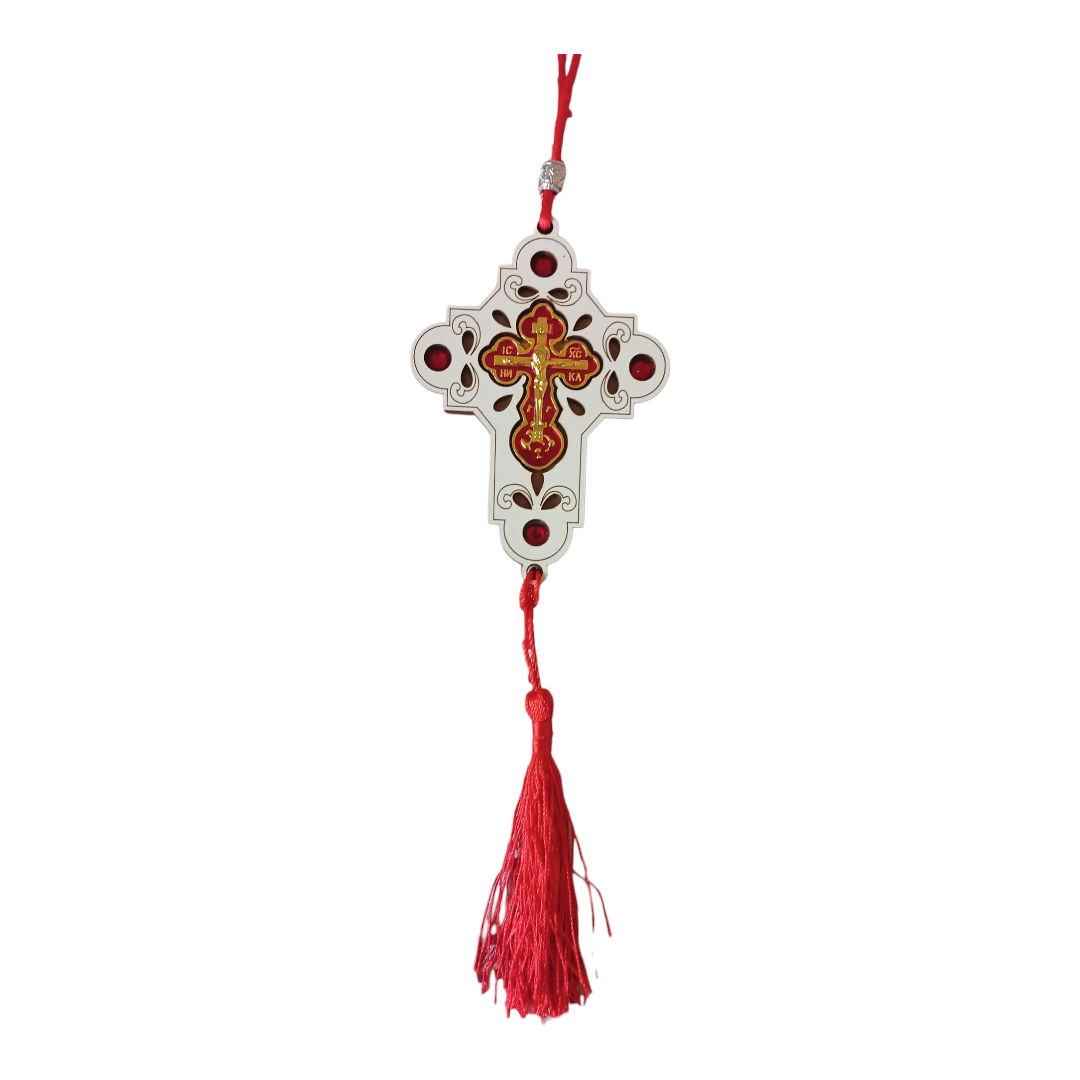 Hanging cross, cross in the car