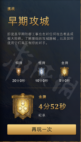 《世紀帝國4》戰爭藝術金牌攻略【早期攻城】要點解析