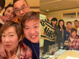 谭玉瑛58岁生日TVB同VIU艺人齐道贺　廖碧儿吴业坤孖193肥仔合照