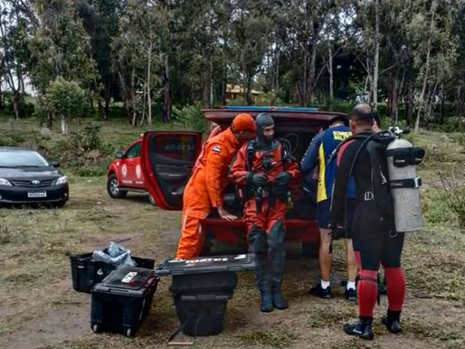 Bombeiros fazem nova busca em lagoa, mas não encontram corpo de servidor desaparecido em Vitória da Conquista