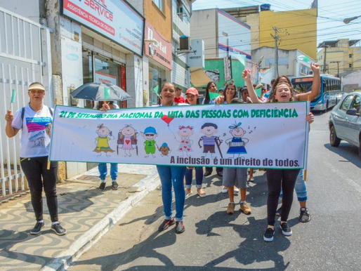 Vitória da Conquista terá caminhada pelo Dia Nacional da Luta da Pessoa com Deficiência nesta sexta-feira (19)