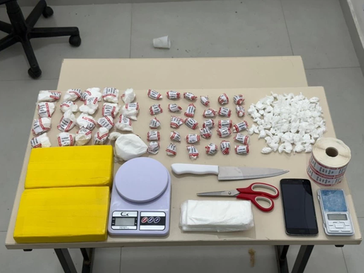 Homem é preso com mais de 2 kg de cocaína durante operação policial em Vitória da Conquista