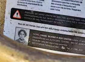 Mulher identifica foto de Cazuza em etiqueta de gás usada para divulgar criança desaparecida