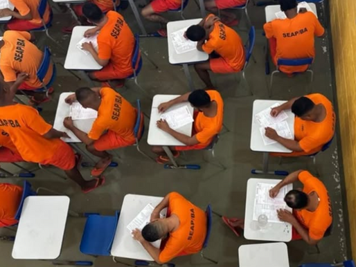Detento na Bahia se destaca com nota 880 na redação do Enem