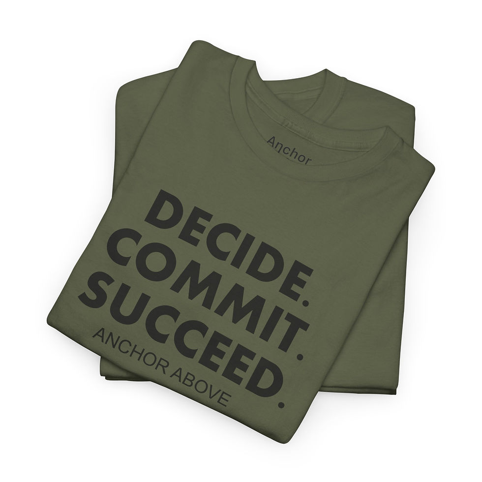 Thumbnail: ANCHOR ABOVE AND SUCCEED TEE 