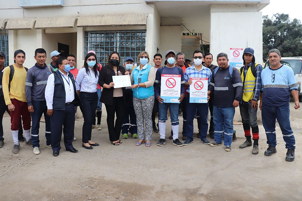 Planta de Aseo de Machala fue declarada 100% libre de humo de tabaco