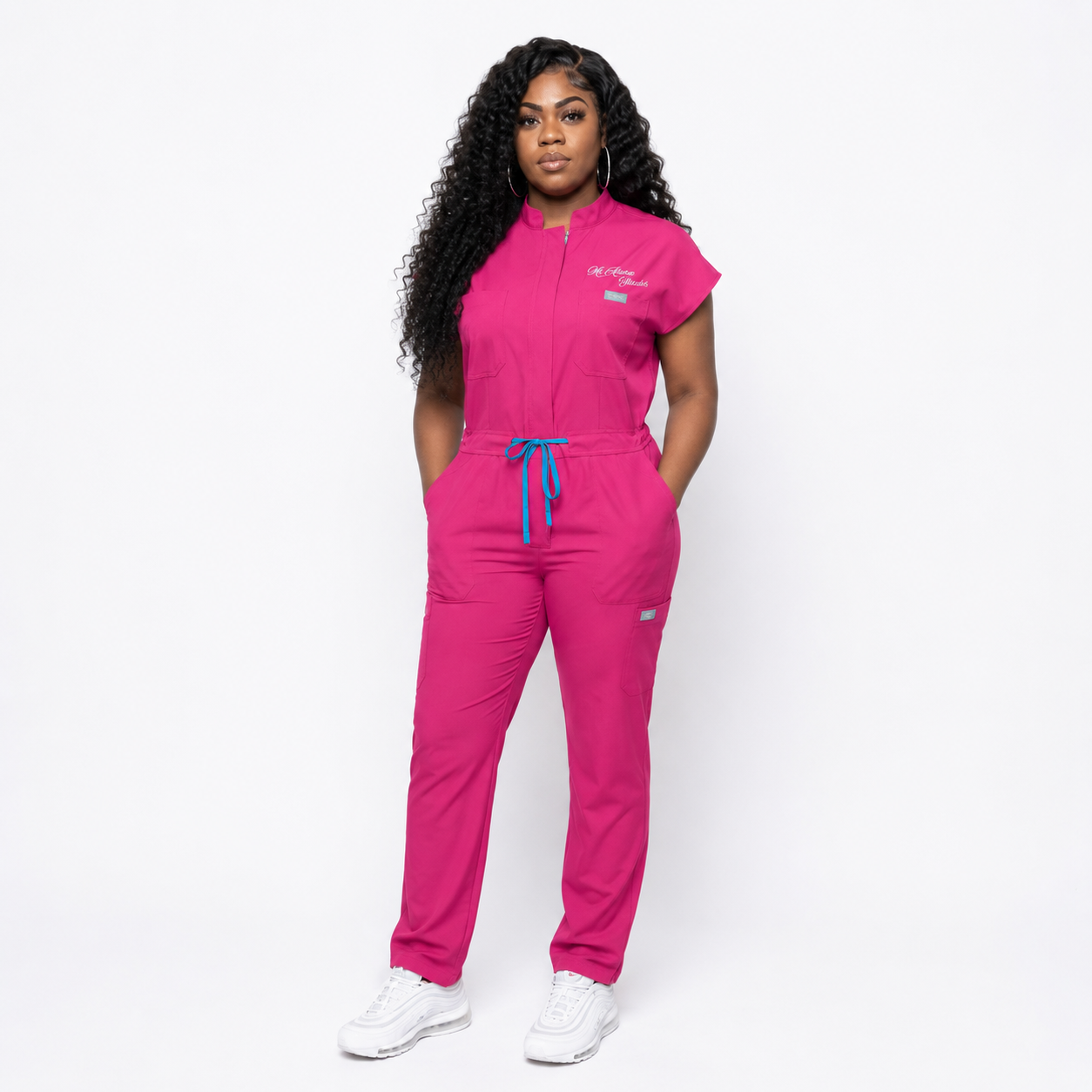 Promyse Women's Classic Fit One Piece Scrub Set