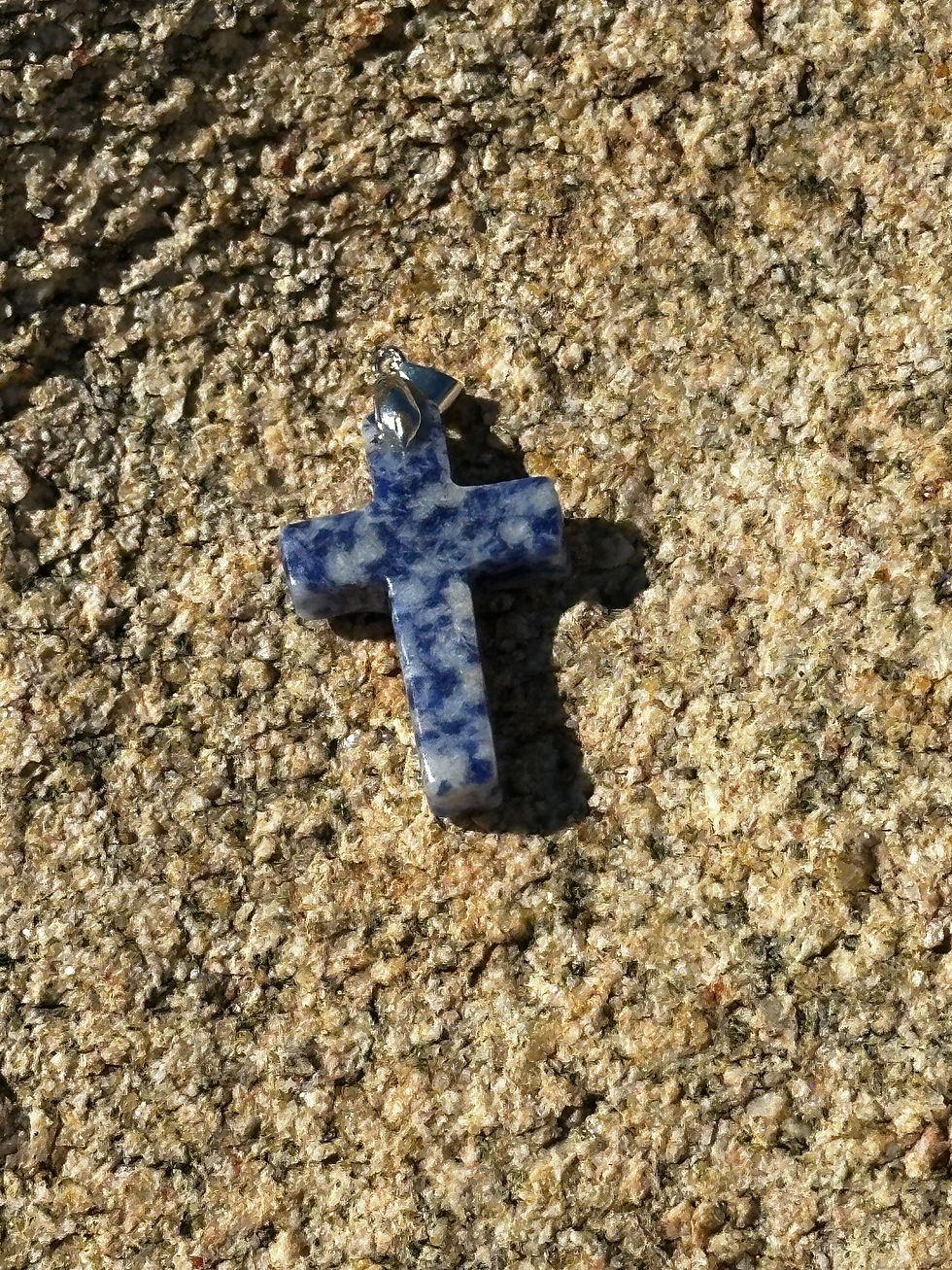Thumbnail: Blue Sodalite Crystal Cross