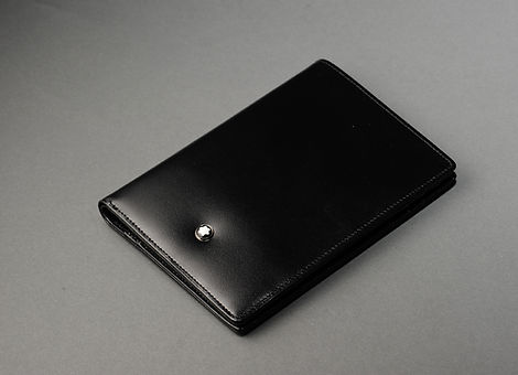Black Leather Wallet 