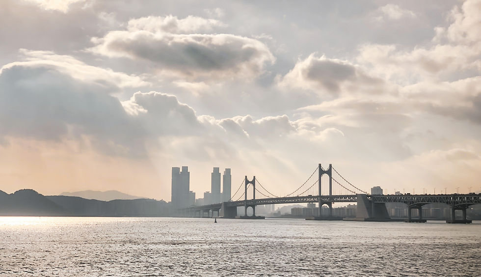 busan bridge korea ocean
