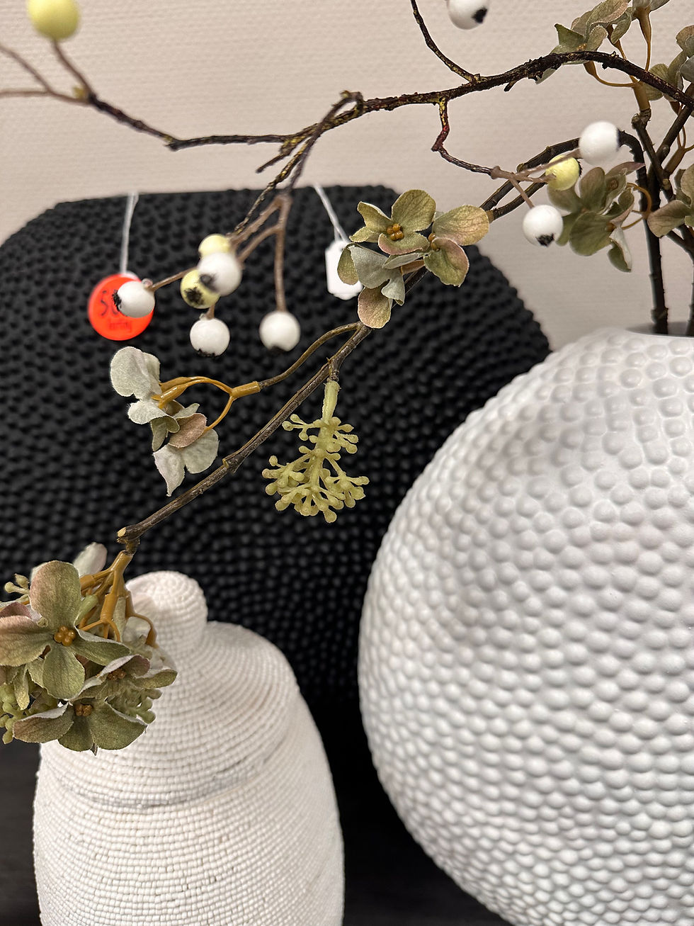 Thumbnail: 2 - delig set vensterbank vazen 