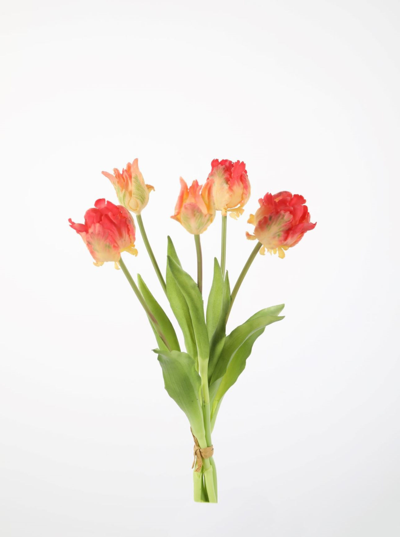 Zijden “papegaai” tulp ( geel-roze) 40 cm