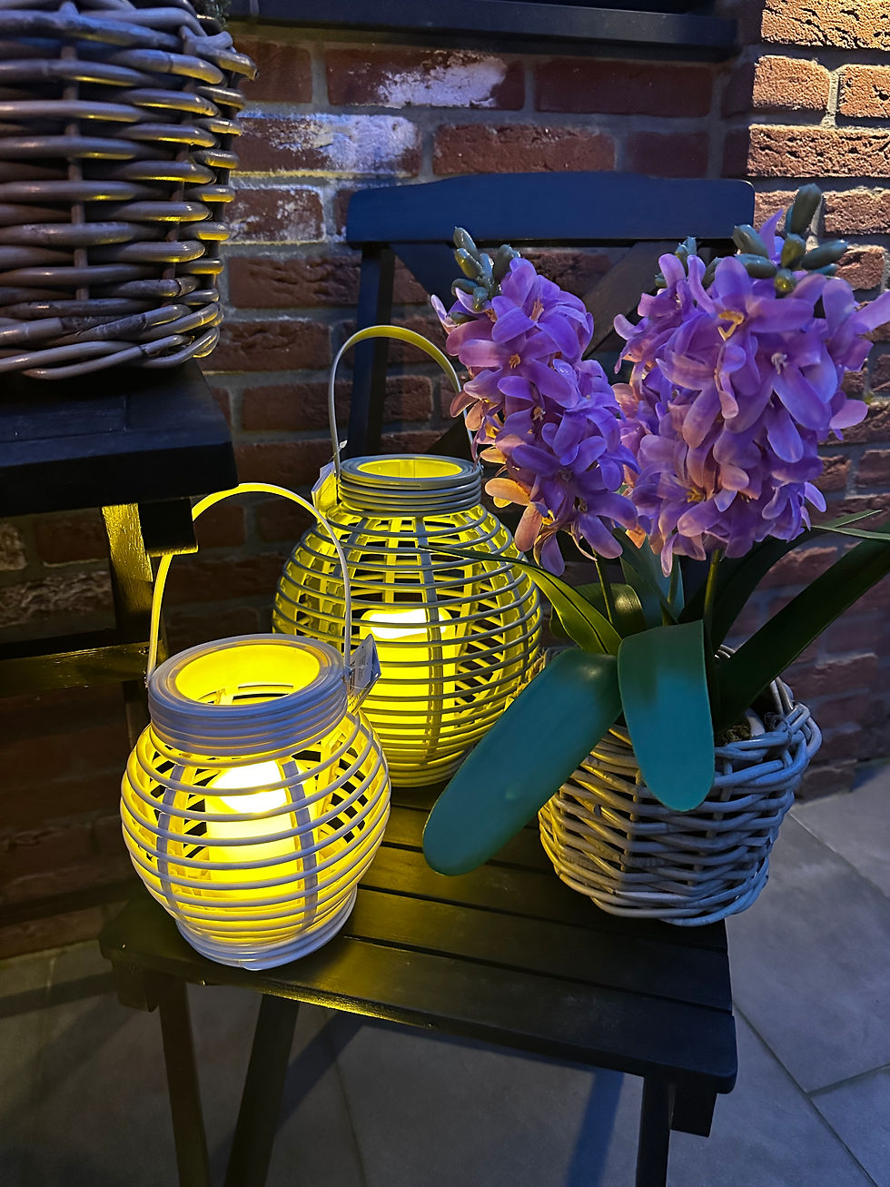 Thumbnail: Windlicht- kunststof- large - groen 